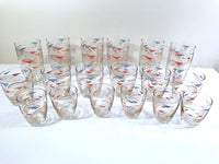 Load image into Gallery viewer, Anchor Hocking Mid-Century Futuristic  18-Piece Bar Set
