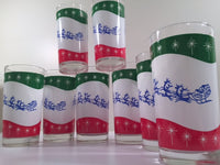 Load image into Gallery viewer, Libbey - Mid-Century Retro Up Up and Away Glasses with Original Box (Set of 8)
