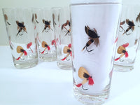 Load image into Gallery viewer, Mid-Century Signed Meth Fishing Lure Highball Glasses (Set of 6)
