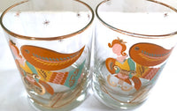 Load image into Gallery viewer, Georges Briard Signed Angels We have Heard on High Double Old Fashion Glasses (Set of 4)
