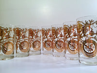 Load image into Gallery viewer, Vintage Christmas 22-Karat Gold Tree Branch and Ornaments Bar Set (Set of 13)
