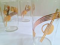 Load image into Gallery viewer, Mid-Century Art Deco Planet Glasses (Set of 6)
