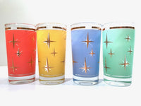 Load image into Gallery viewer, Bartlett Collins Mid-Century Atomic North Star Cocktail Glasses (Set of 4)
