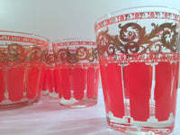 Load image into Gallery viewer, Mid-Century Hollywood Regency 9-Piece Bar Set (8 Double Old Fashion Glasses and Ice Container)
