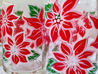 Load image into Gallery viewer, Libbey Vintage Poinsettia Glasses (Set of 6)
