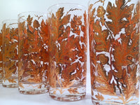 Load image into Gallery viewer, Culver Signed Mid-Century 22-Karat Gold Foliage Glasses (Set of 8)
