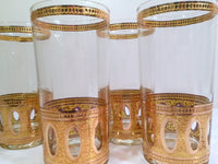 Load image into Gallery viewer, Culver Signed Antigua Mid-Century 22-Karat Gold Highball Glasses (Set of 4)
