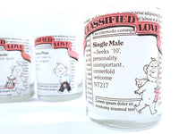 Load image into Gallery viewer, Culver Signed Vintage Classified Love Double Old Fashion Glasses (Set of 4)
