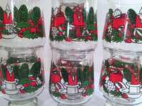 Load image into Gallery viewer, Mid-Century Vintage Christmas Glasses (Set of 7)
