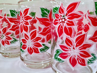 Load image into Gallery viewer, Libbey Vintage Poinsettia Glasses (Set of 6)
