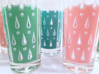 Load image into Gallery viewer, Fred Press - Signed Mid-Century Raindrop Set (6 Glasses)
