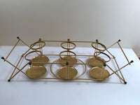 Load image into Gallery viewer, Federal Glass Pink Atomic Starburst Glasses with Tipsy Tim Carrier (Set of 6 with Carrier)
