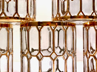 Load image into Gallery viewer, Imperial Glass Company –  Spanish Windows 22-Karat Gold Mid-Century Double Old Fashion Glasses (Set of 6)
