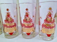 Load image into Gallery viewer, Vintage Merry Christmas Tree Glasses (Set of 6)
