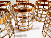 Load image into Gallery viewer, Imperial Glass Company – Tori De Oro 22-Karat Gold Mid-Century Glasses (Set of 6)
