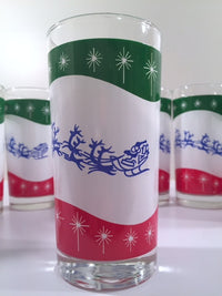 Load image into Gallery viewer, Libbey - Mid-Century Retro Up Up and Away Glasses with Original Box (Set of 8)
