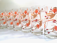 Load image into Gallery viewer, Georges Briard Signed Mid-Century Monkey Business Glasses (Set of 6)

