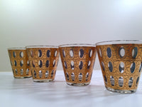 Load image into Gallery viewer, Culver - Signed Mid-Century Pisa 22-Karat Gold Low-Ball Rock Glasses (Set of 4)
