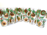 Load image into Gallery viewer, Culver Signed Mid-Century Christmas Tree with Bird and Ornament Highball Glasses (Set of 6)
