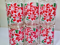 Load image into Gallery viewer, Libbey Vintage Poinsettia Glasses (Set of 6)
