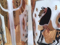 Load image into Gallery viewer, Fred Press Signed Mid-Century Trojan Horse Highball Glasses (Set of 4)

