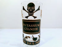 Load image into Gallery viewer, Georges Briard Signed Name Your Poison Single Glass - Potassium Cyanide
