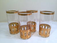 Load image into Gallery viewer, Culver Signed Antigua Mid-Century 22-Karat Gold Highball Glasses (Set of 4)
