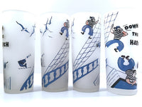 Load image into Gallery viewer, Federal Glass Mid-Century Down The Hatch Tall Collins Glasses (Set of 4)
