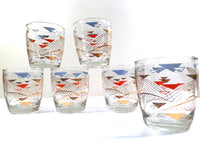 Load image into Gallery viewer, Anchor Hocking Mid-Century Futuristic  18-Piece Bar Set
