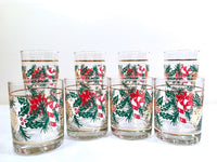 Load image into Gallery viewer, Culver Signed Mid-Century 8-Piece Christmas Cocktail Set
