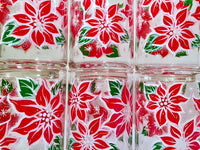 Load image into Gallery viewer, Libbey Vintage Poinsettia Glasses (Set of 6)
