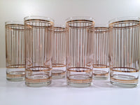 Load image into Gallery viewer, Culver Signed Mid-Century Devon 22-Karat Gold Glasses (Set of 6)

