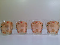 Load image into Gallery viewer, Culver Signed Mid-Century 22-Karat Gold Peacock Old Fashion Glasses (Set of 4)
