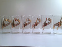 Load image into Gallery viewer, Mid-Century Art Deco Planet Glasses (Set of 6)
