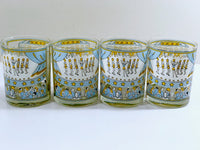 Load image into Gallery viewer, Georges Briard - Signed Mid-Century &quot;A Night at the Roxy&quot; Double Old Fashion Glasses (Set of 4)
