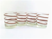 Load image into Gallery viewer, Georges Briard Signed Mid-Century Swirl Double Old Fashion Glasses (Set of 4)
