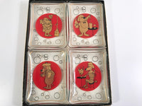 Load image into Gallery viewer, Vintage Mid-Century Cartoon Dog Appetizer Plate Set (Set of 4)
