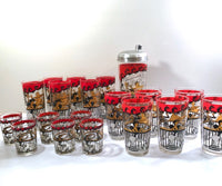 Load image into Gallery viewer, Hazel Atlas Gay 90&#39;s 20-Piece Cocktail Bar Set
