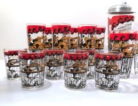 Load image into Gallery viewer, Hazel Atlas Gay 90&#39;s 20-Piece Cocktail Bar Set
