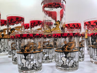 Load image into Gallery viewer, Hazel Atlas Gay 90&#39;s 20-Piece Cocktail Bar Set
