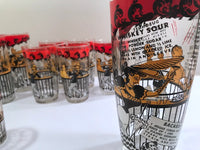 Load image into Gallery viewer, Hazel Atlas Gay 90&#39;s 20-Piece Cocktail Bar Set
