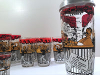 Load image into Gallery viewer, Hazel Atlas Gay 90&#39;s 20-Piece Cocktail Bar Set
