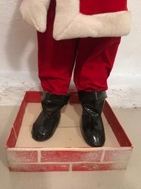 Load image into Gallery viewer, Harold Gale Large Santa 7-Up Display In Chimney

