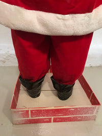 Load image into Gallery viewer, Harold Gale Large Santa 7-Up Display In Chimney
