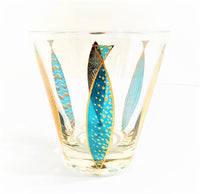 Load image into Gallery viewer, Fred Press Signed Mid-Century Fish Double Old Fashion Glass - Single
