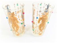Load image into Gallery viewer, Culver Mid-Century Mardi Gras Jester With Jewels Highball Glasses (Set of 2)
