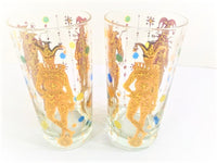 Load image into Gallery viewer, Culver Mid-Century Mardi Gras Jester Highball Glasses (Set of 2)
