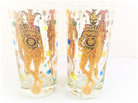 Load image into Gallery viewer, Culver Mid-Century Mardi Gras Jester Highball Glasses (Set of 2)
