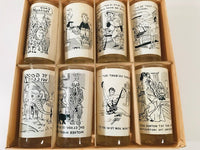 Load image into Gallery viewer, Starlyte Black and White Risqué Glasses (Set of 8)
