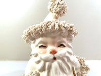 Load image into Gallery viewer, Napco White and Gold  Spaghetti Trimmed Santa
